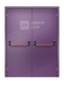 Противопожарная дверь двупольная ДПМ-02 EI-45 глухая утепленная